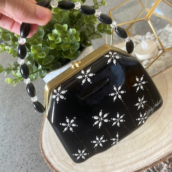 Kathy Hatch vintage Ceramic Coin Bank purse 👜 🙌🏻💞💞💞 - Picture 3 of 4